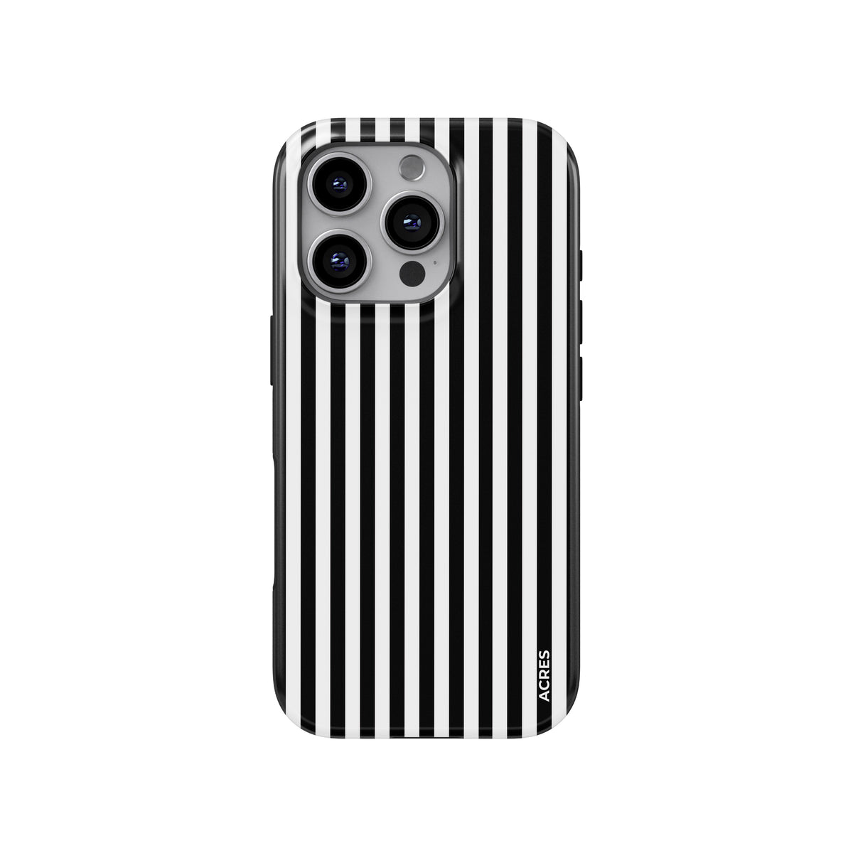 Black&White Stripes Baskılı Telefon Kılıfı