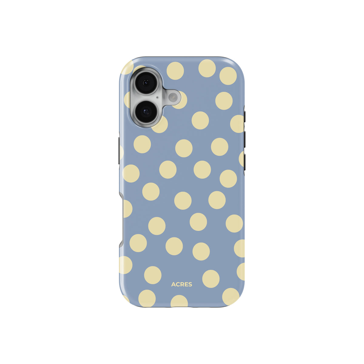 Blue&Yellow Polka Baskılı Telefon Kılıfı