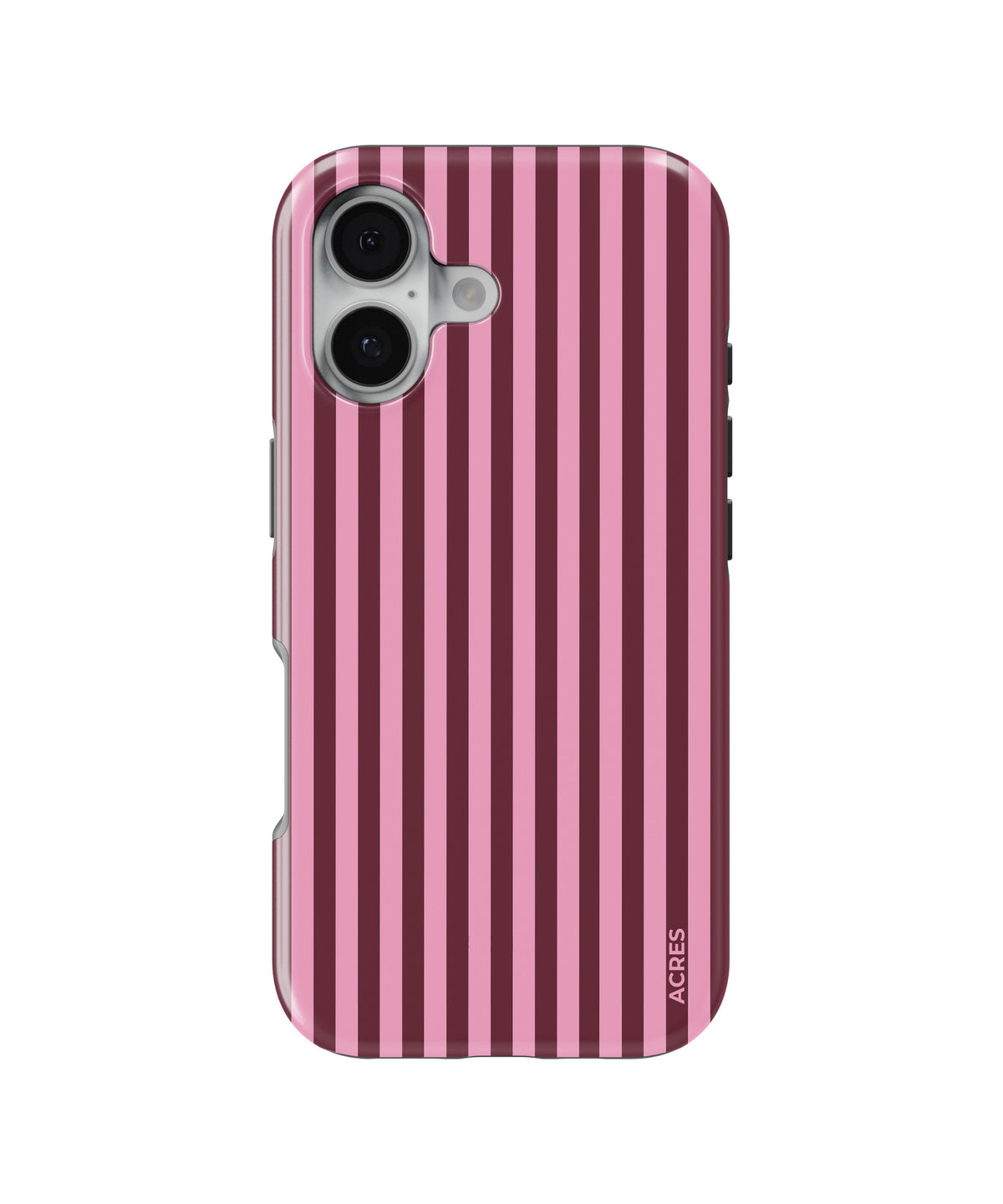 Cherry&Pink Stripes Baskılı Telefon Kılıfı