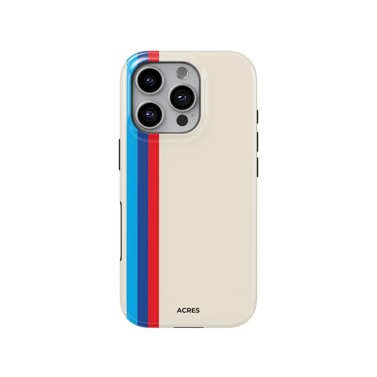 Cream Multi Stripes Baskılı Telefon Kılıfı