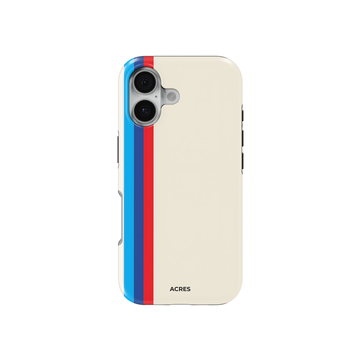 Cream Multi Stripes Baskılı Telefon Kılıfı