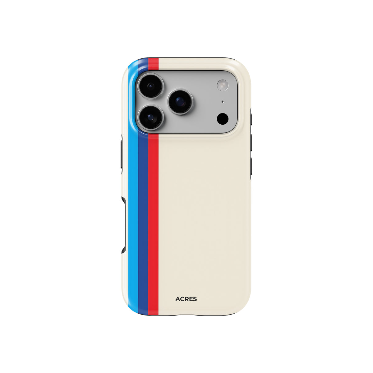 Cream Multi Stripes Baskılı Telefon Kılıfı
