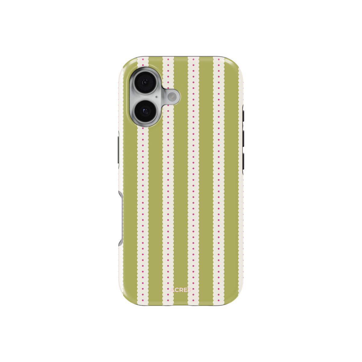 Matcha Bubble Stripes Baskılı Telefon Kılıfı