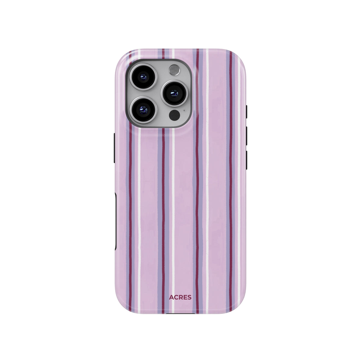 Wide Purple Stripes Baskılı Telefon Kılıfı